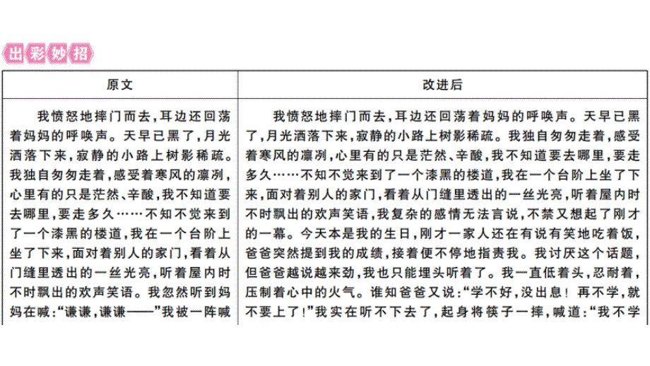 2018秋人教部编版（安徽）七年级语文上册习题讲评课件：单元写作指导2_第3页