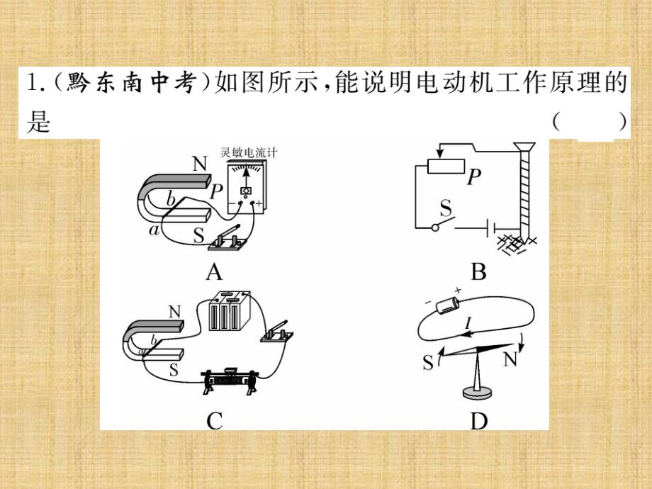 2018秋人教版九年级（贵州）物理全册习题课件：20.专题八 三种磁现象_第2页