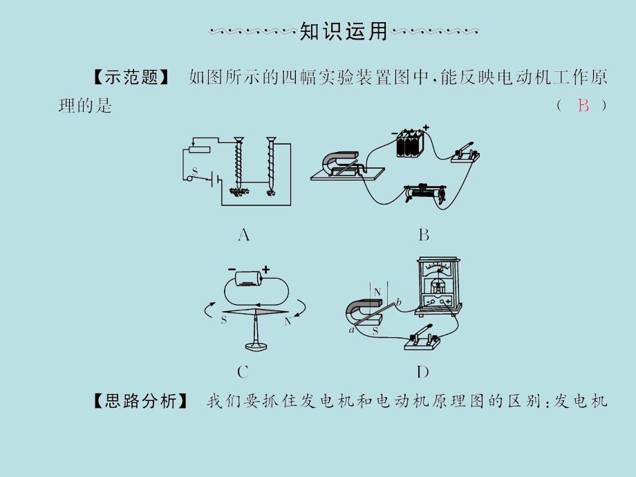 2018届人教版九年级物理全册习题课件：第二十章微专题5三种现象的辨析_第2页