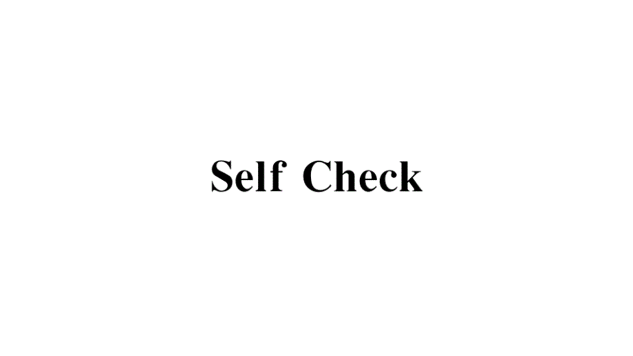 2018秋人教版（贵州专版）七年级英语上册习题课件：unit 6 self check_第1页