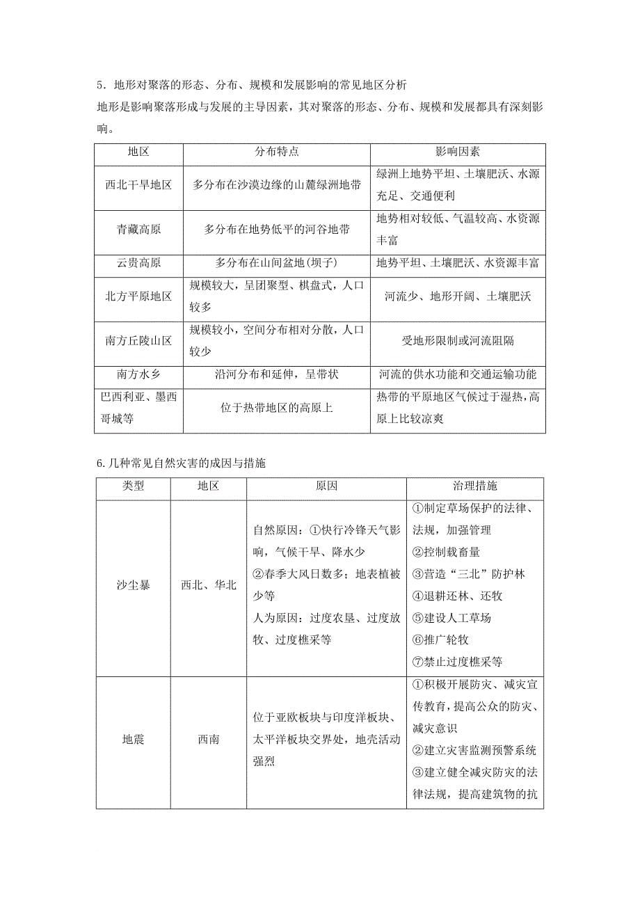 2018届高三地理二轮专题复习专题四自然地理规律与人类活动微专题阶段性贯通四学案新人教版_第5页