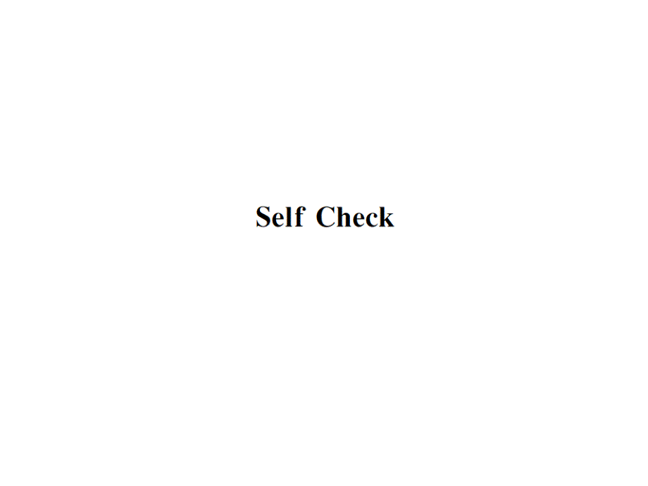 2018秋人教版（河南）英语九年级上习题课件：unit 1 第一单元self check_第1页