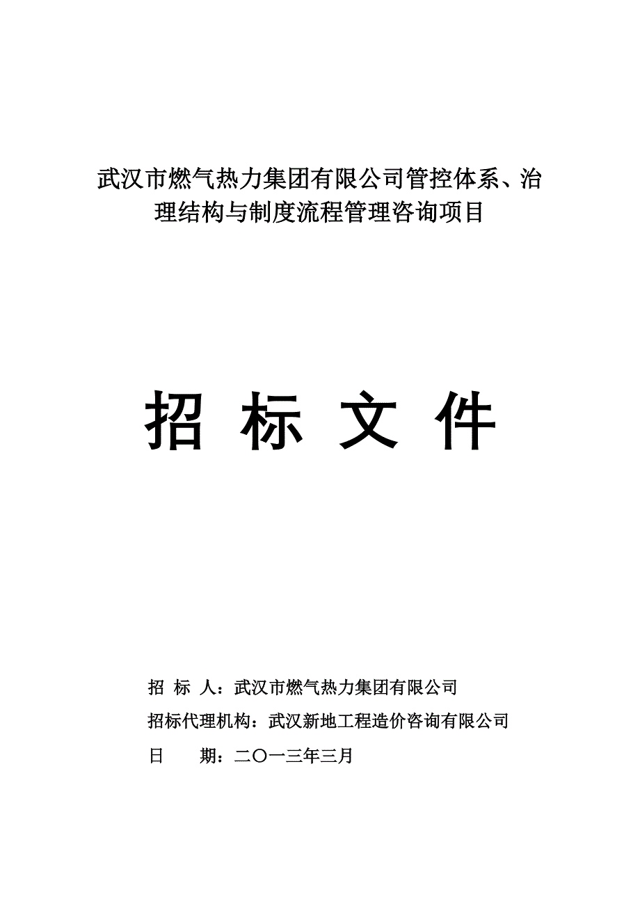 (武汉)管理咨询招标文件_第1页