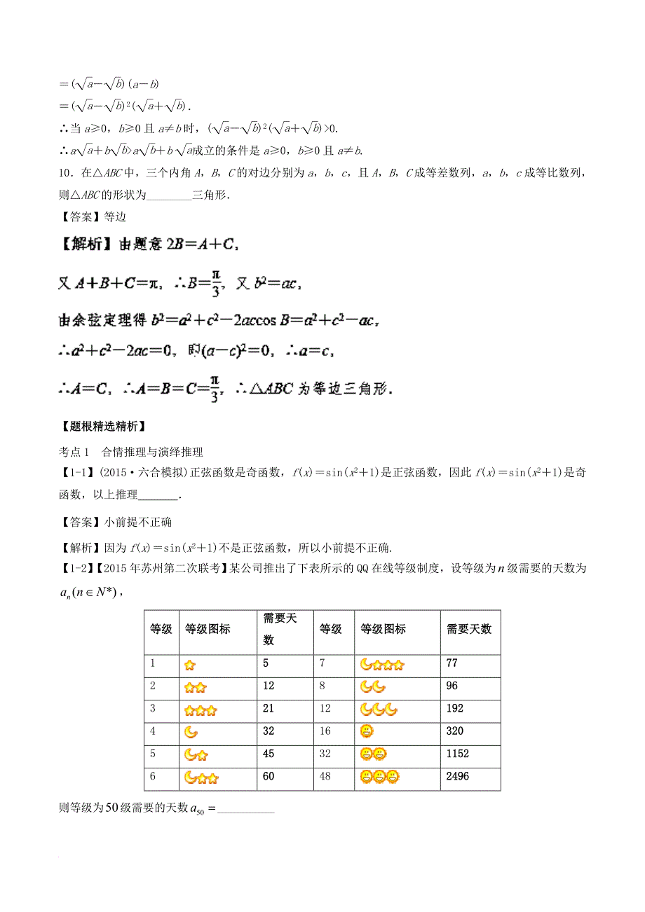 江苏版2018年高考数学一轮复习专题10_4推理与证明讲_第4页