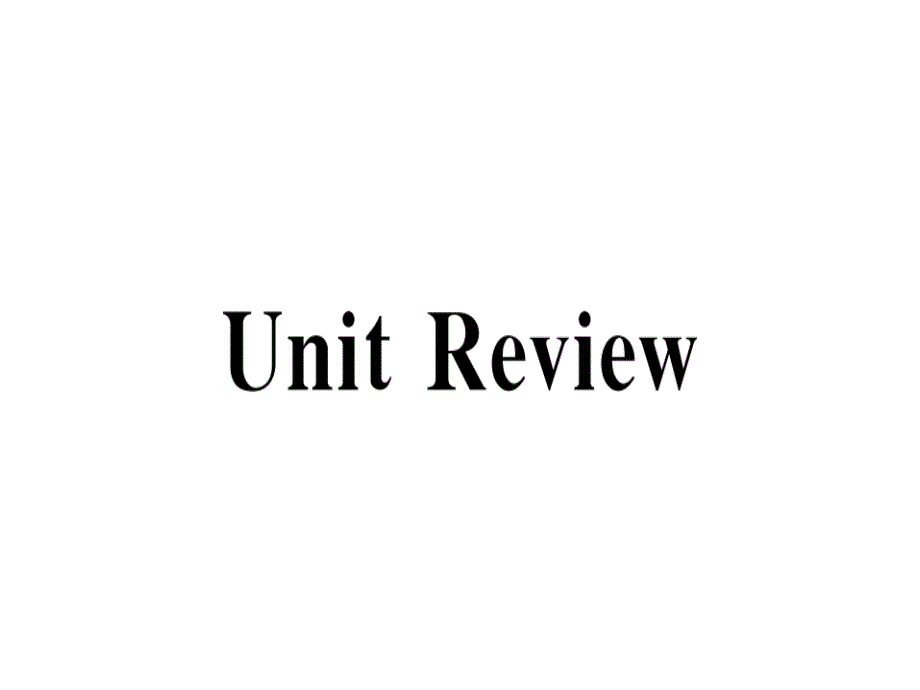 2018年秋七年级（冀教版）英语上册课件：unit 8  unit review_第1页