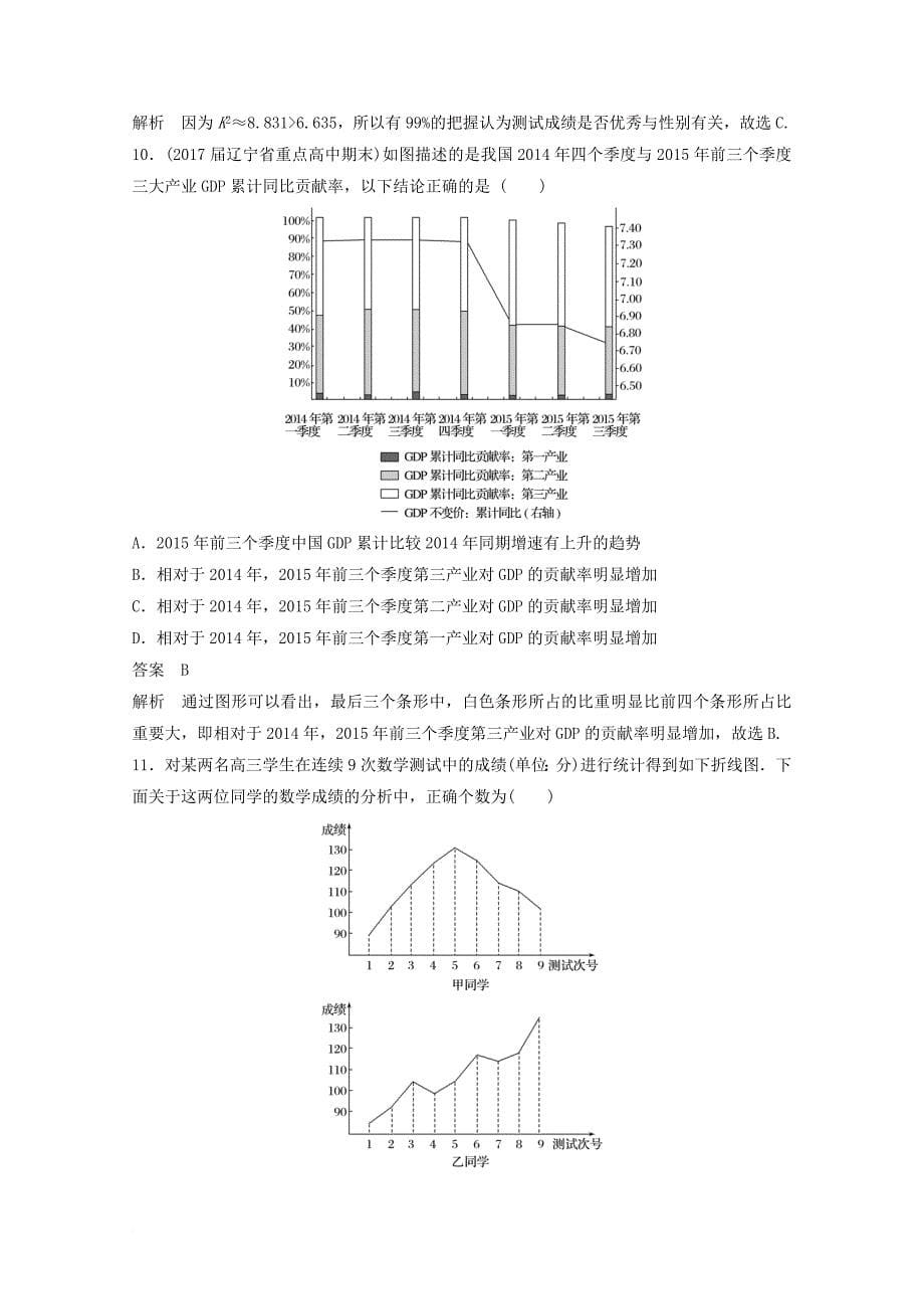 高考数学二轮复习（高考22题）12+4分项练12 统计与统计案例 文_第5页