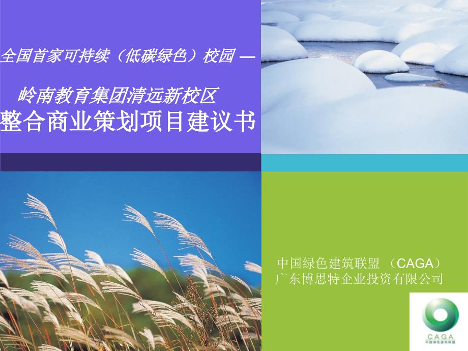 岭南清远新校区整合商业策划项目建议书_第1页
