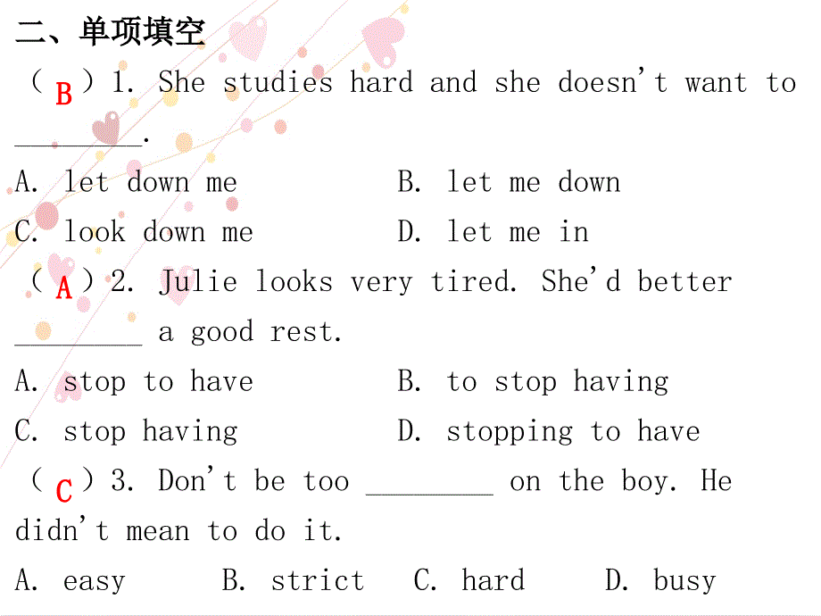 2018年春人教英语九年级下 课件：unit 11 section b （1a~2e）作业课件_第4页