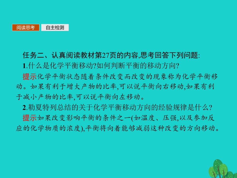 2017_2018年高中化学第二章化学反应速率和化学平衡2_3_3温度催化剂对化学平衡移动的影响课件新人教版选修4_第4页