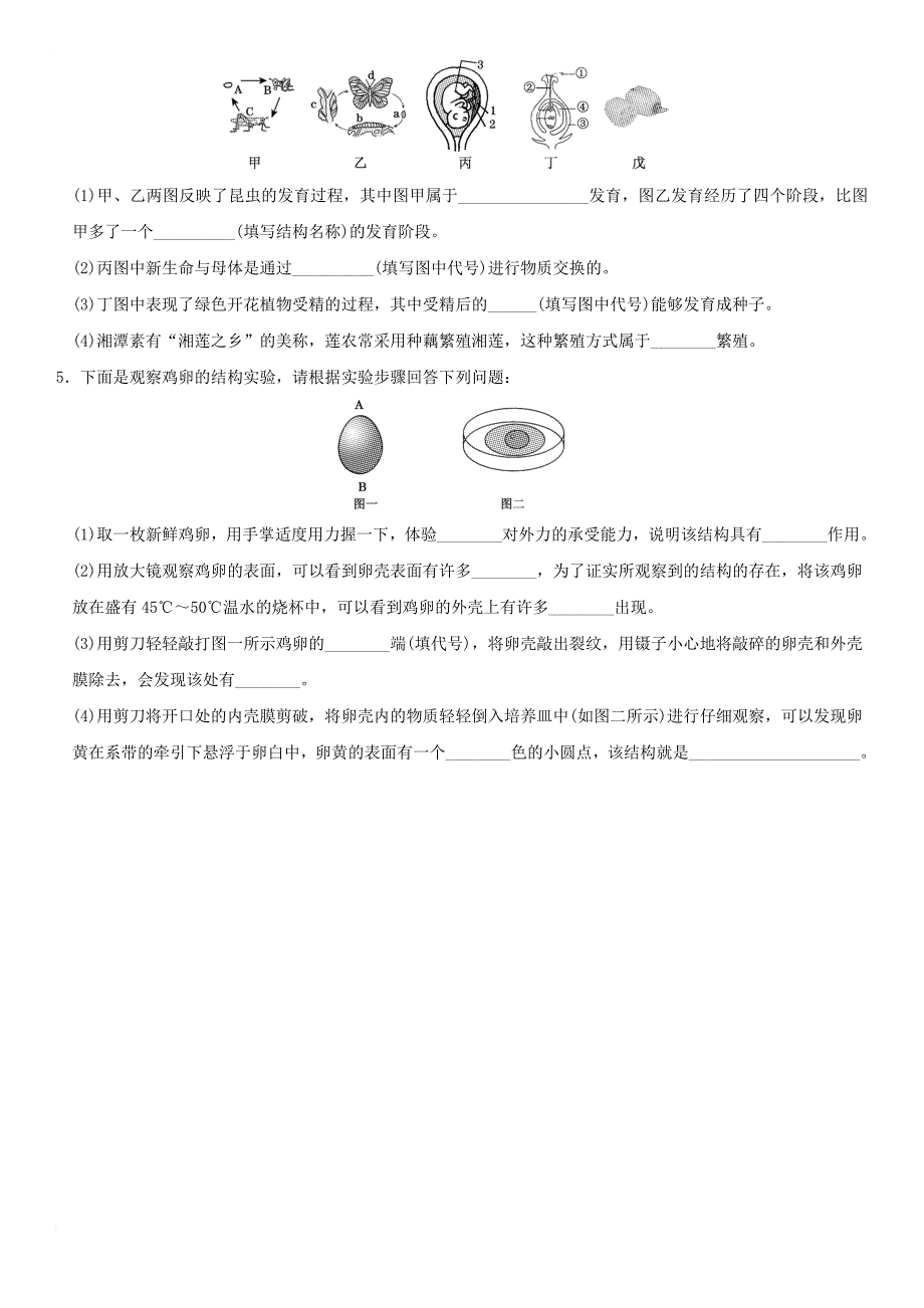 中考生物复习 第七单元 第一章培优练_第2页