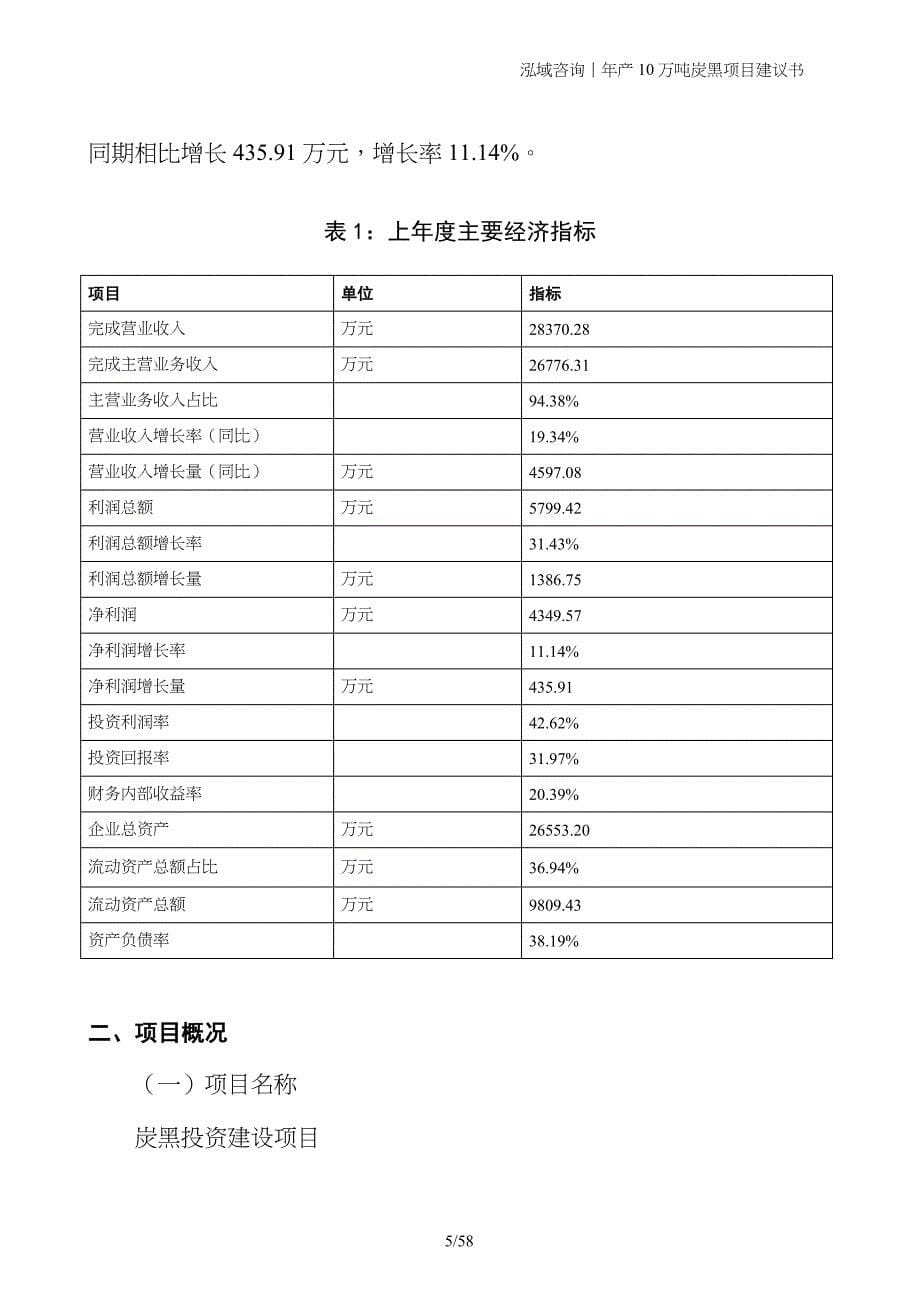 年产10万吨炭黑项目建议书_第5页