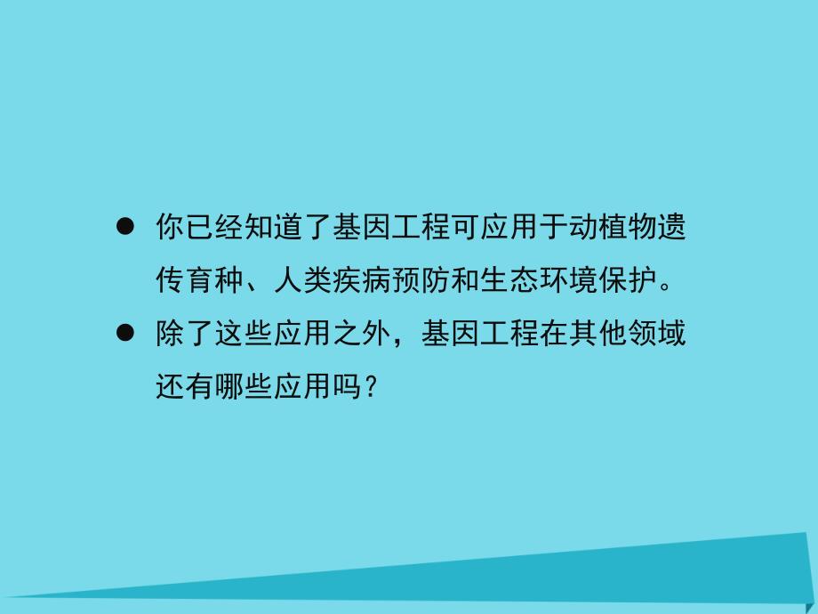 高中生物 第一章 基因工程 1_3 蛋白质工程课件 苏教版选修31_第4页