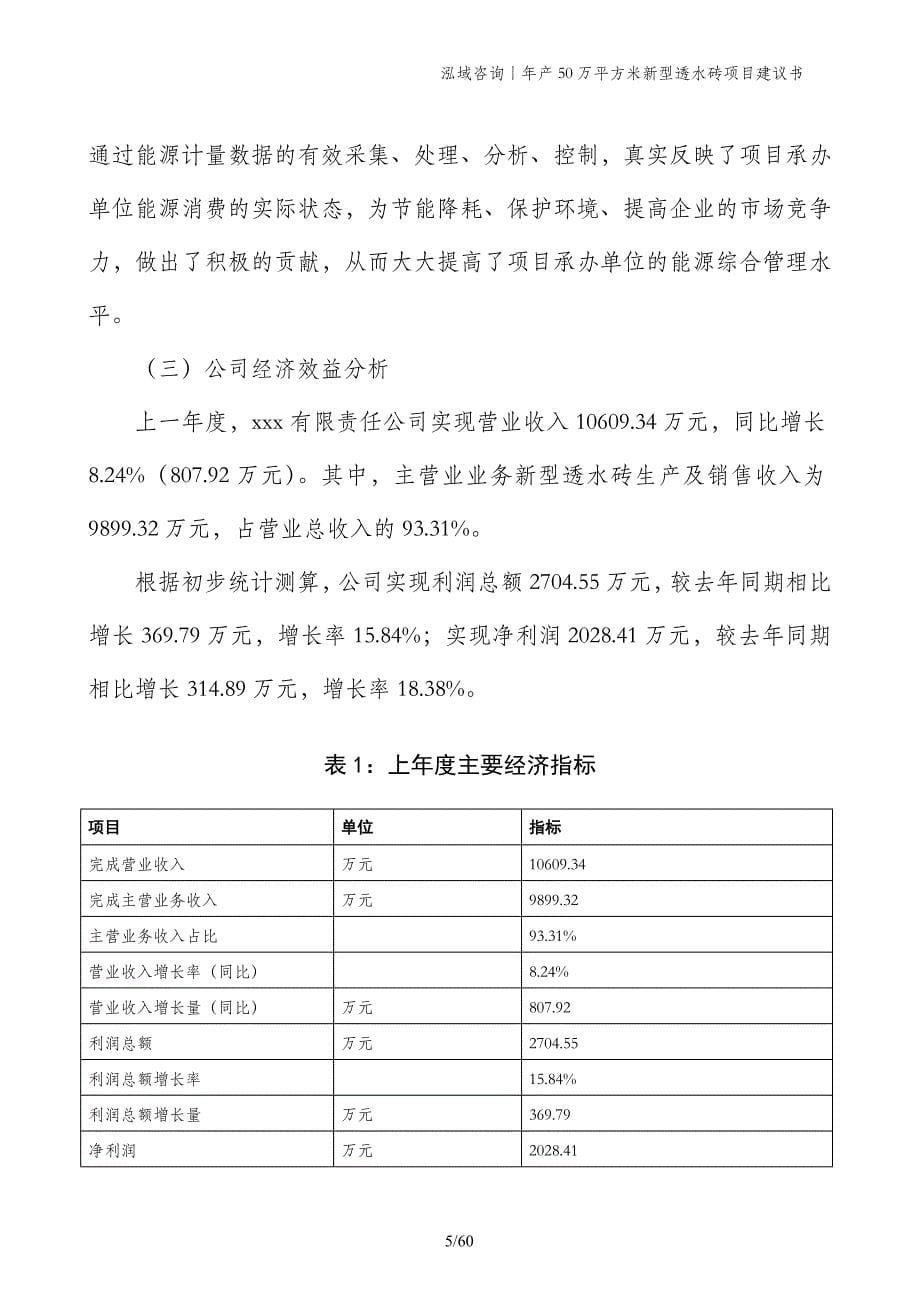 年产50万平方米新型透水砖项目建议书_第5页