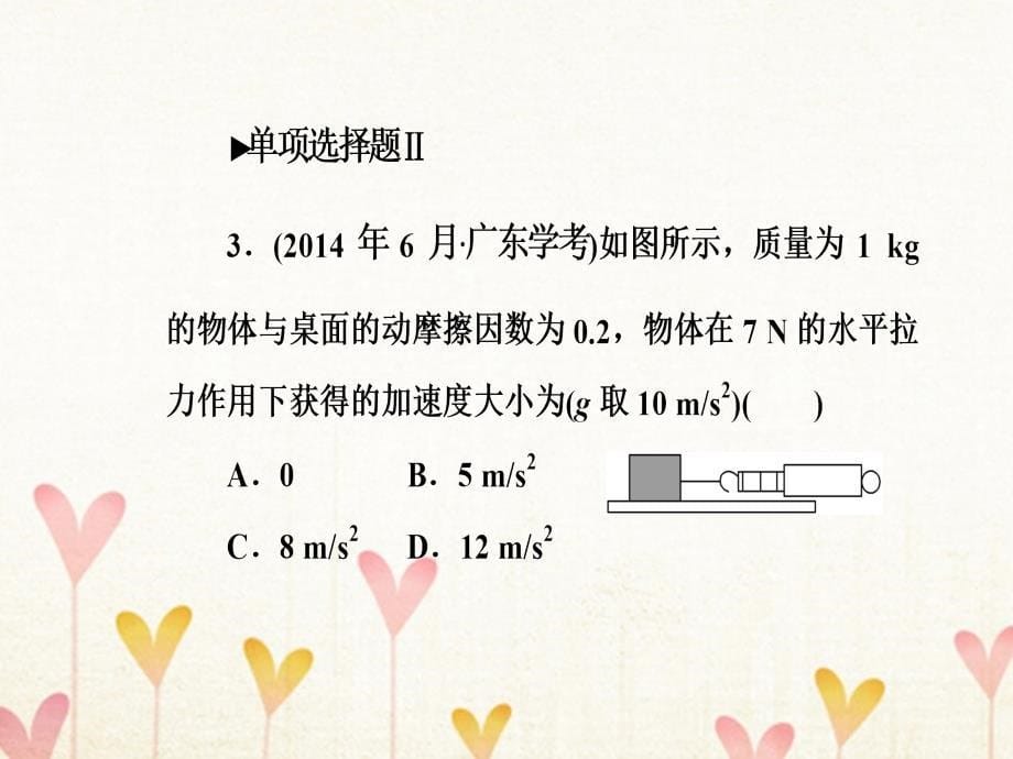 高中物理学业水平复习 专题三 考点2 牛顿第二定律课件_第5页