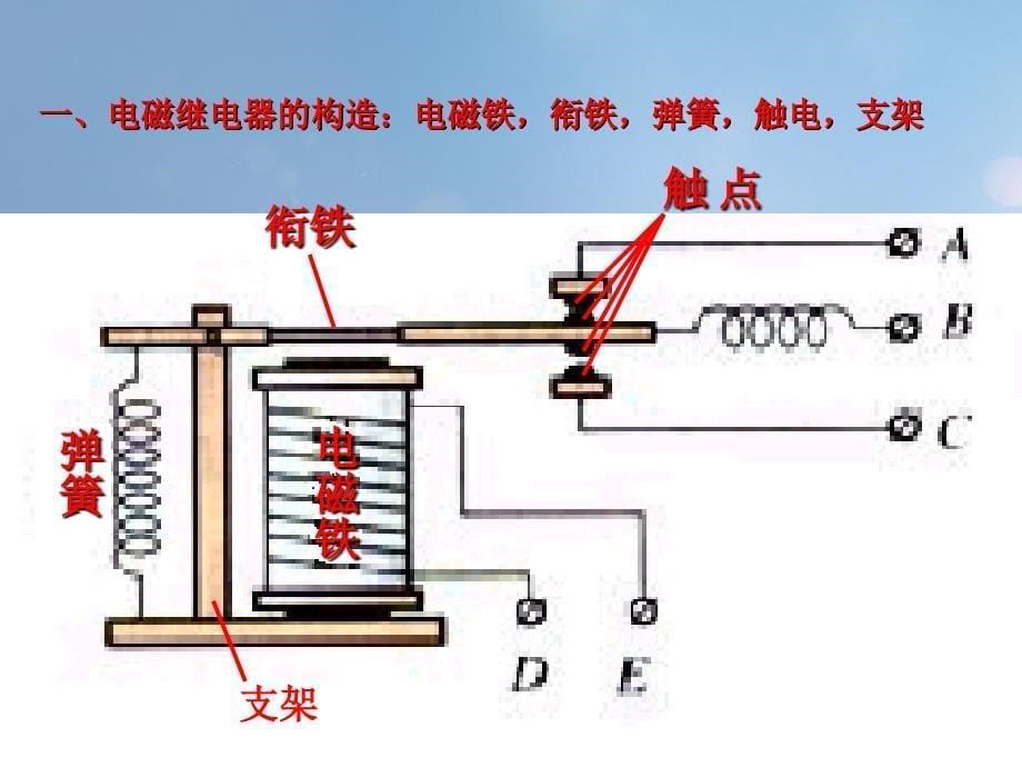 九年级物理上册 7_4 电磁继电器课件1 （新版）教科版_第5页