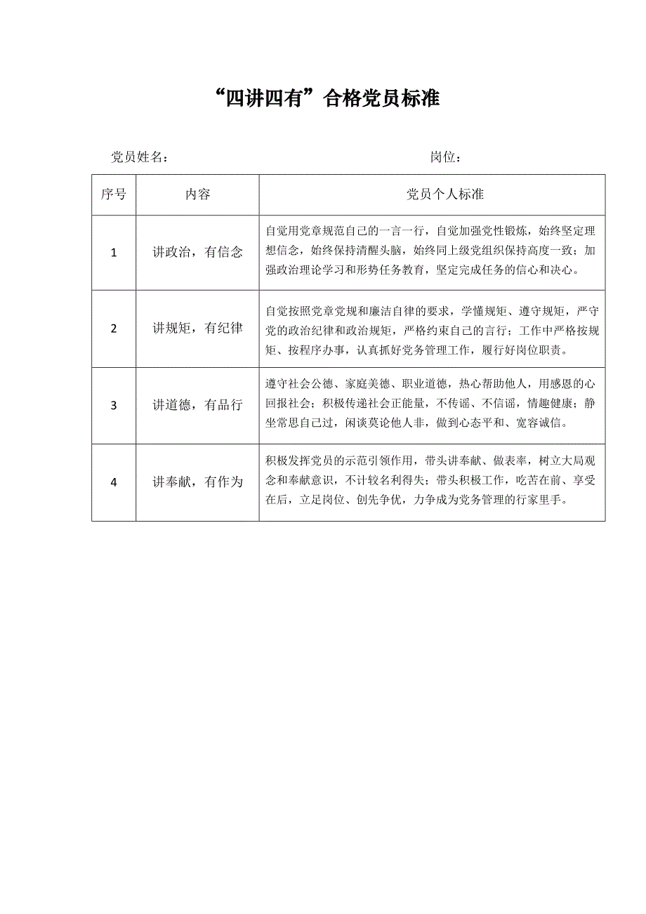 四讲四有党员标准_第1页