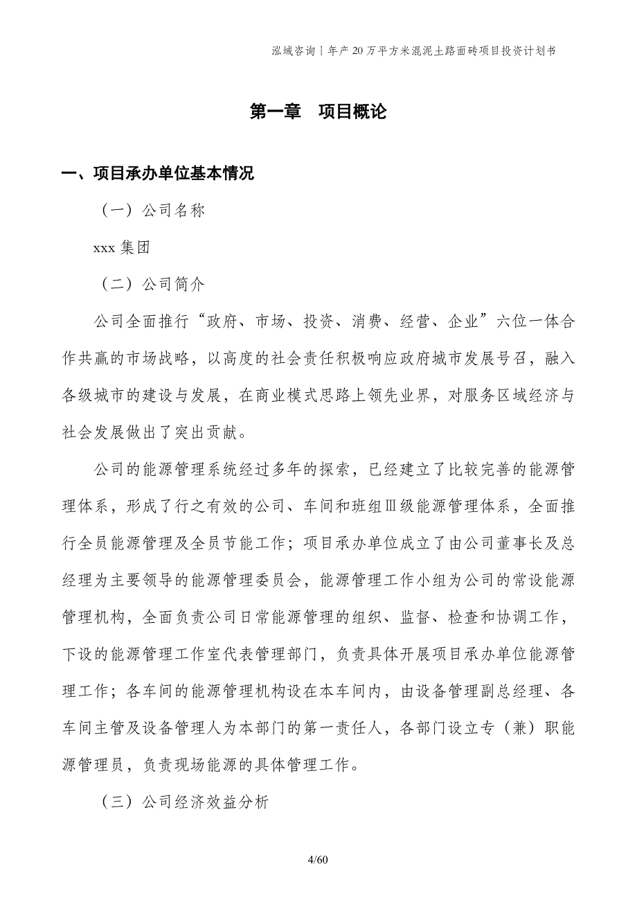 年产20万平方米混泥土路面砖项目投资计划书_第4页