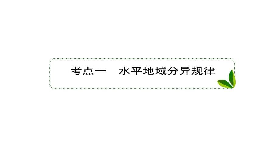 2018届高考地理大一轮复习（人教新课标）课件：15自然地理环境的差异性_第5页