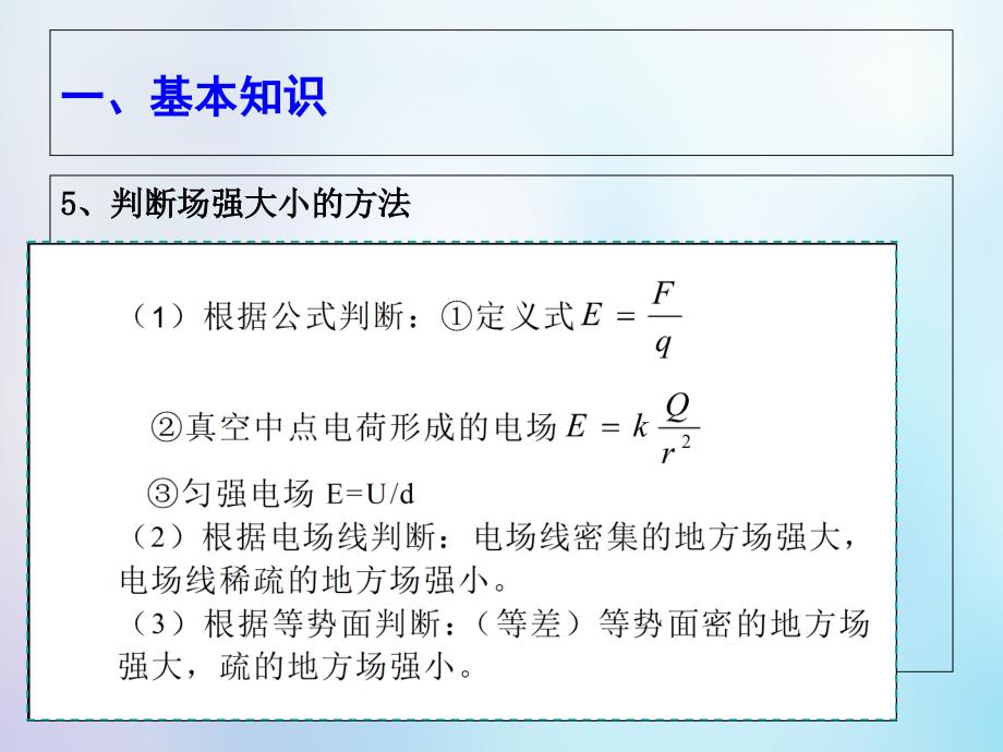 高考物理一轮复习 电场复习课件_第4页