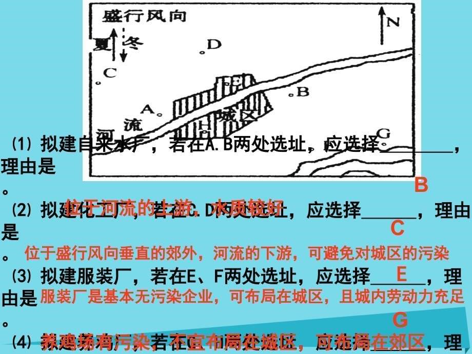 高中地理第3章城乡规化3_3城镇总体布局课件湘教版选修4_第5页