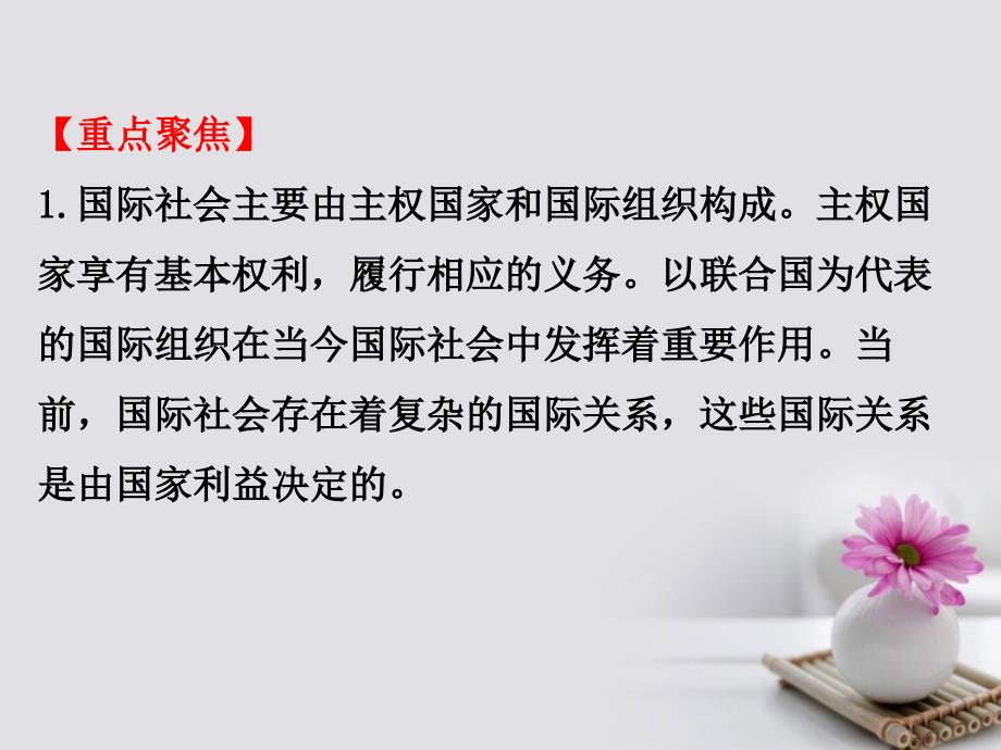 高考政治一轮复习 2_4当代国际社会单元总结课件 新人教版必修2_第3页