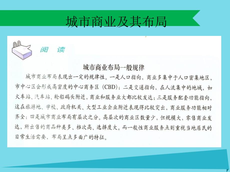 高中地理第四章城乡建设与人居环境第二节城乡商业与生活环境课件1新人教版选修4_第3页