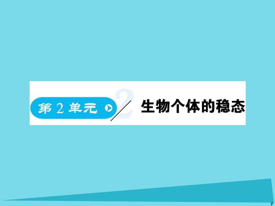 高中生物 第2单元 生物个体的稳态（第1课时）人体内环境的稳态（一）课件 苏教版必修_第1页