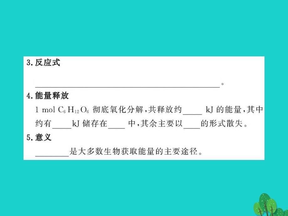 高中生物第四章光合作用和细胞呼吸4_3_1细胞呼吸产生能量和细胞呼吸的过程课件苏教版必修1_第5页