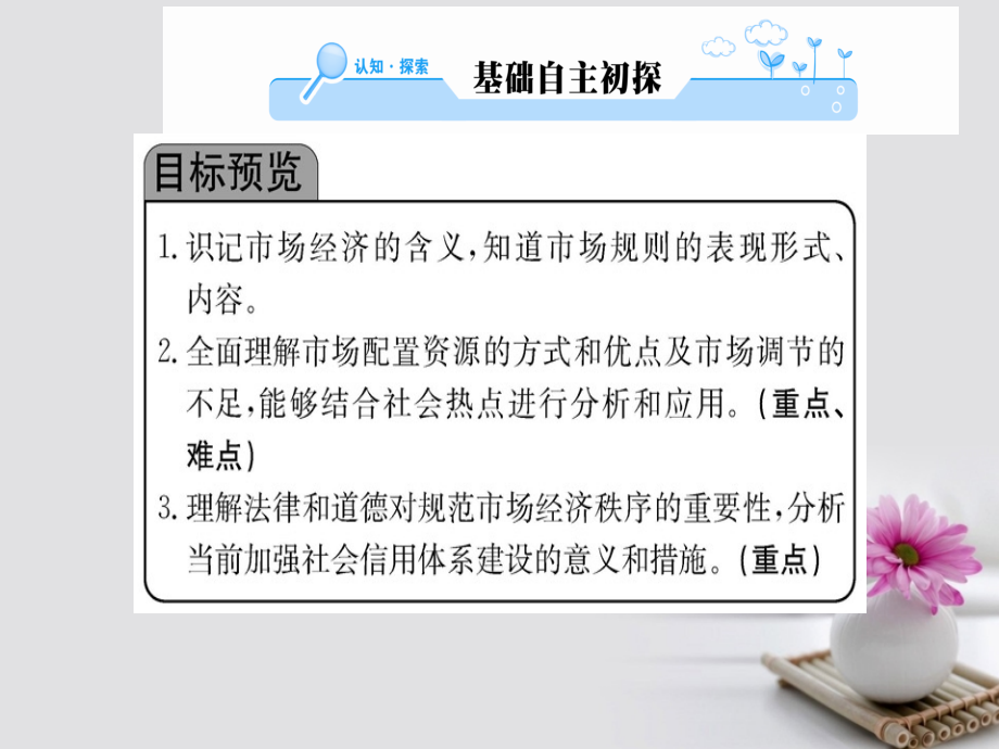 2017_2018学年高中政治第四单元发展社会主义市抄济第九课走进社会主义市抄济第一框市场配置资源课件新人教版必修1_第2页