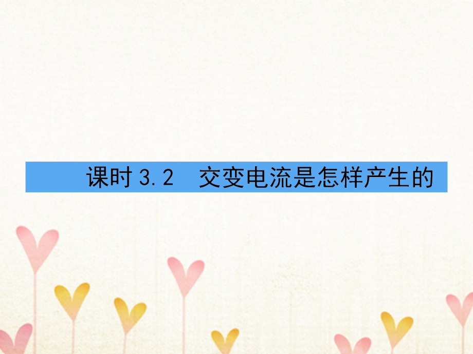 高中物理 第3章 交变电流 3_2 交变电流是怎样产生的课件 鲁科版选修3-21_第1页