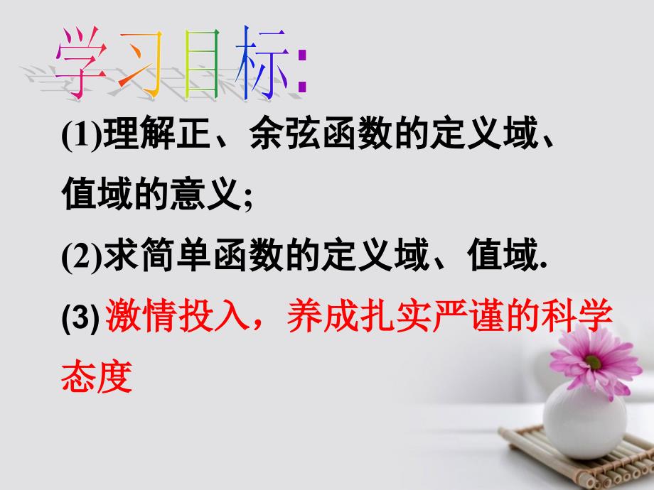 高中数学 第一章 三角函数 1_4_3 正余弦函数的性质定义域、值域课件 新人教a版必修4_第2页