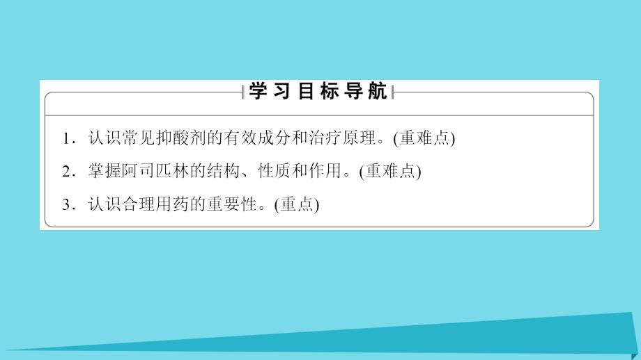 高中化学 主题5 正确使用化学品 课题1 装备一个小药箱课件4 鲁科版选修1_第2页