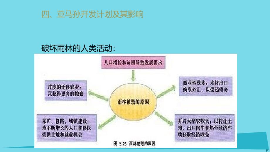 高中地理 第二章 区域生态环境建设 2_2 亚马孙开发计划及其影响 雨林的前途——开发还是保护（第2课时）课件 新人教版必修3_第2页