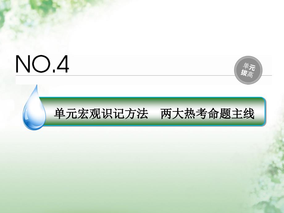 高考历史一轮复习 第四单元 科学社会主义的创立与东西方的实践单元拔高课件 人民版_第1页