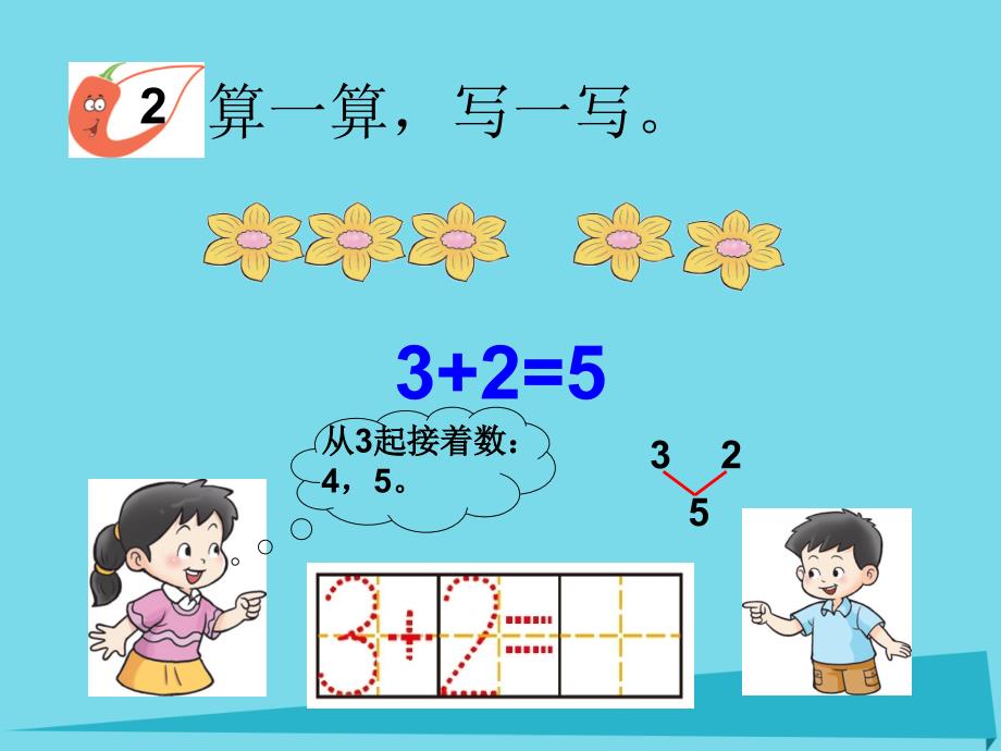 一年级数学上册 第一单元 10以内数的认识和加减法（一）（第8课时）5以内数的加减法课件1 西师大版_第4页