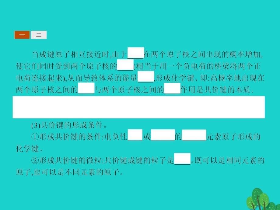 2017_2018学年高中化学第2章化学键与分子间作用力2_1共价键模型课件鲁科版选修3_第5页