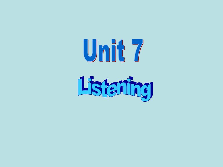 2017-2018学年牛津深圳版七年级英语上册课件：unit7 《school clubs》（listening）ppt_第1页