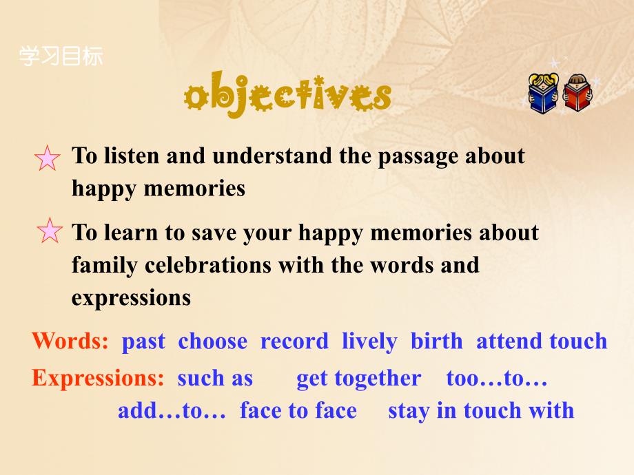 八年级英语上册 unit 3 families celebrate together lesson 14 happy memories教学课件 （新版）冀教版_第4页