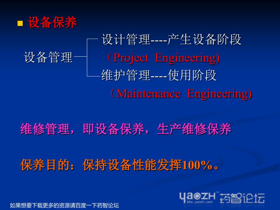 维修管理与全面设备维护-药智论坛_第4页