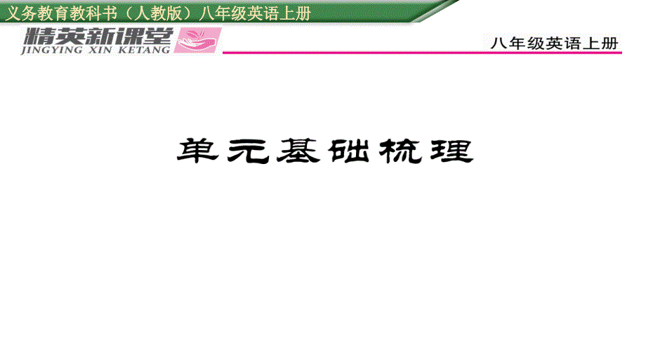 2017年秋八年级英语上册（人教版）课件 unit 8 单元基础梳理_第1页