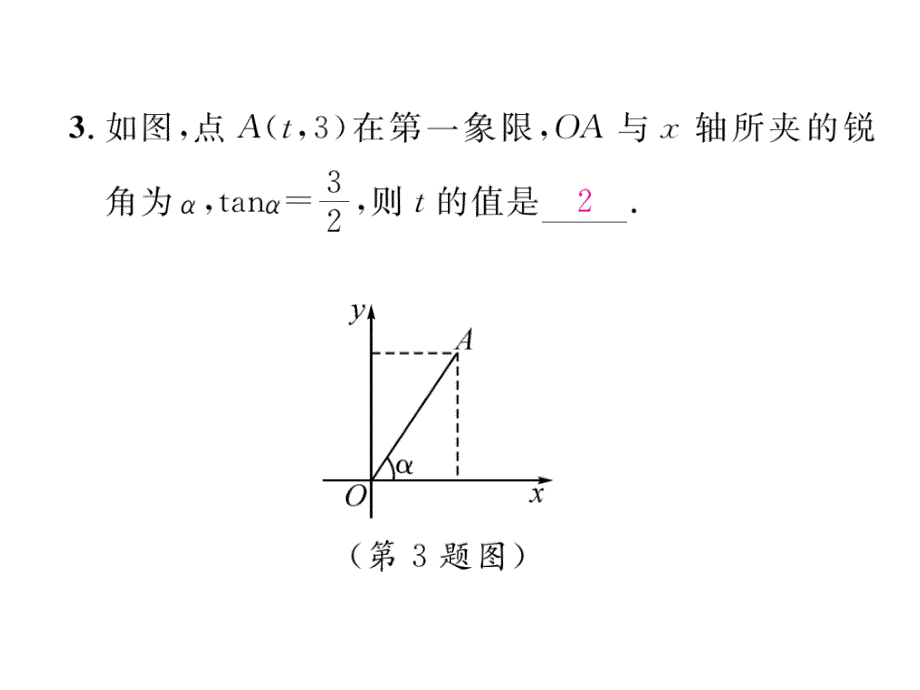 2017秋华师大版九年级数学上册当堂检测课件：24.3 课题  锐角三角函数_第4页