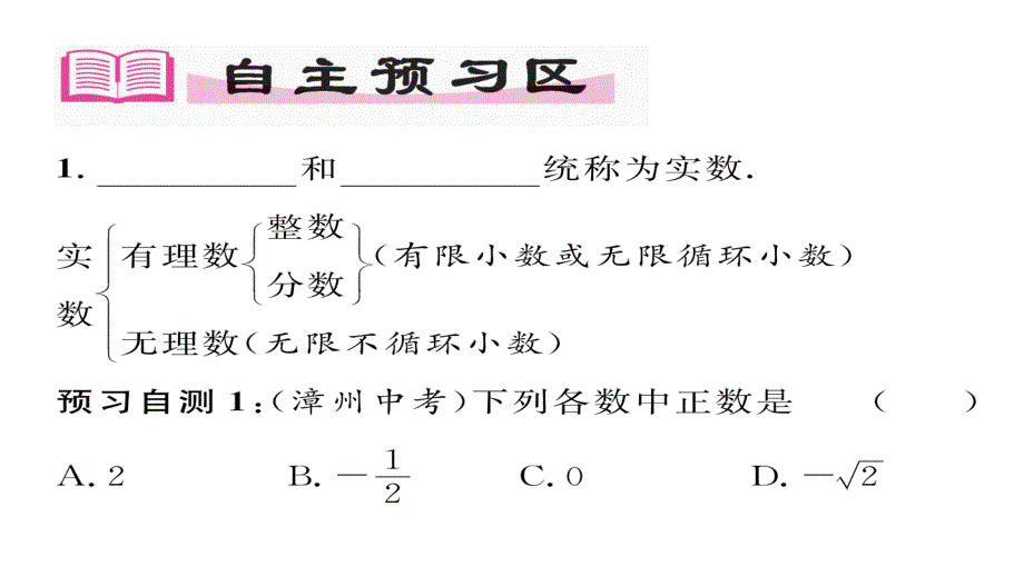 2017-2018学年八年级数学湘教版上册同步作业课件：3.3第1课时 实数的概念_第3页