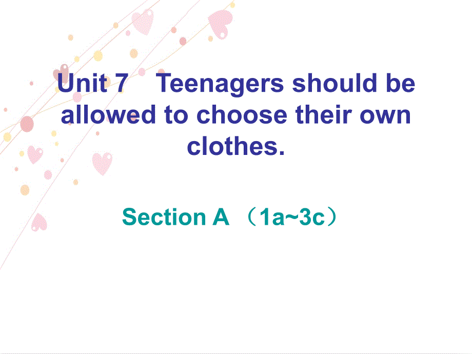 2017年秋九年级英语人教版上册教学课件 unit 7　section a （1a~3c） 课后作业_第1页