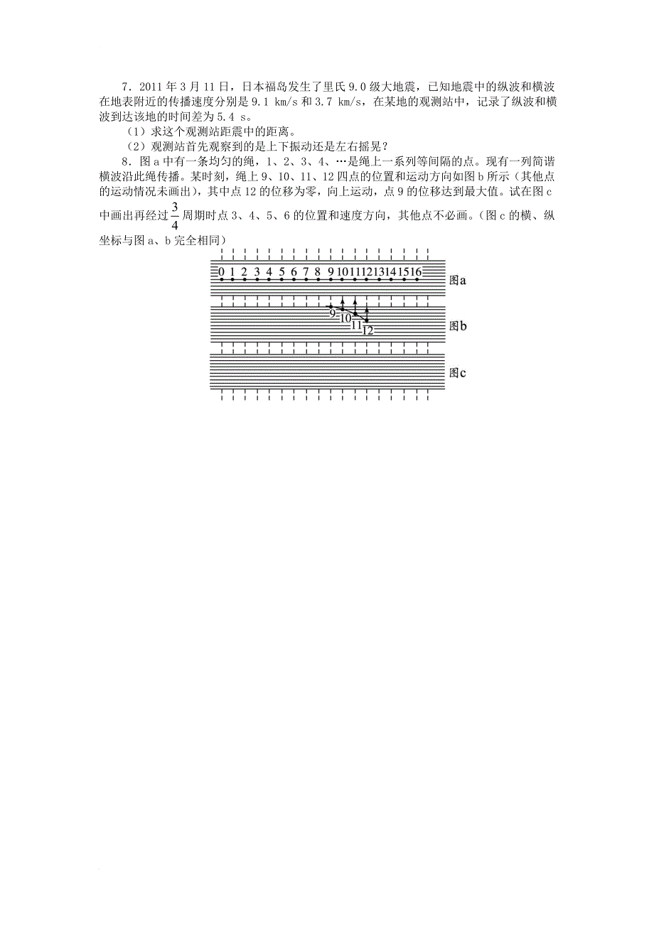 高中物理 第2章 机械波 2_1 机械波的产生课后训练 沪科版选修3-41_第2页