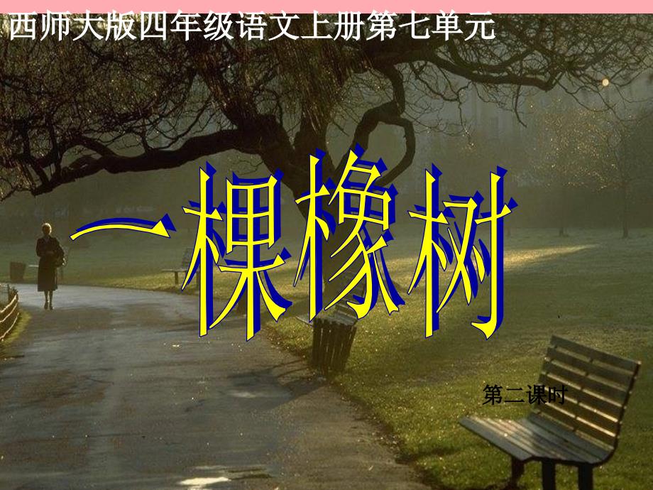 四年级语文上册 第七单元 一棵橡树课件2 西师大版_第1页