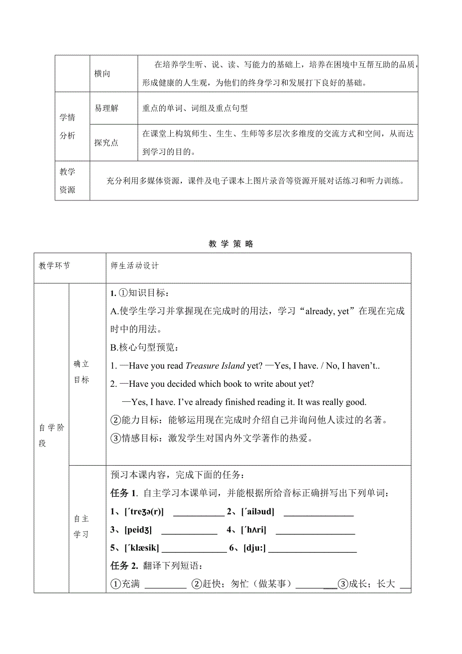 2017春人教版八年级英语下册导学案：unit 8 period 1_第2页