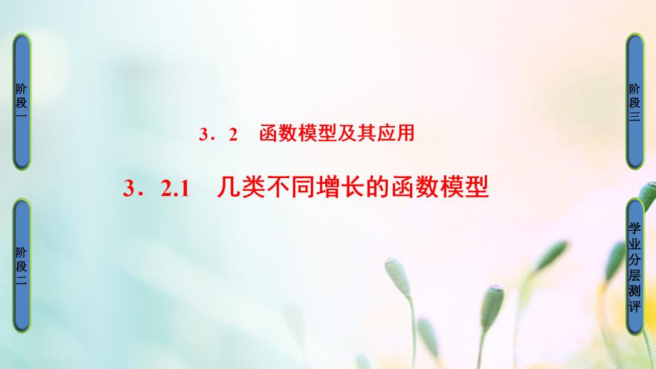 2018版高中数学第三章函数的应用3_2_1几类不同增长的函数模型课件新人教a版必修1_第1页