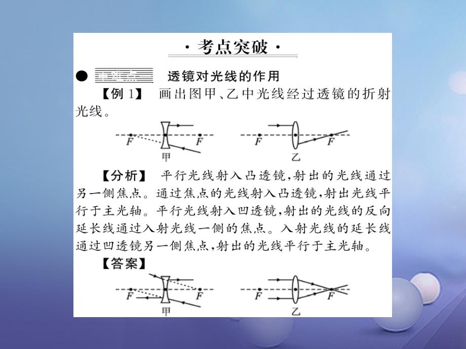 八年级物理上册 5 透镜及其应用整理与复习课件 （新版）新人教版_第3页