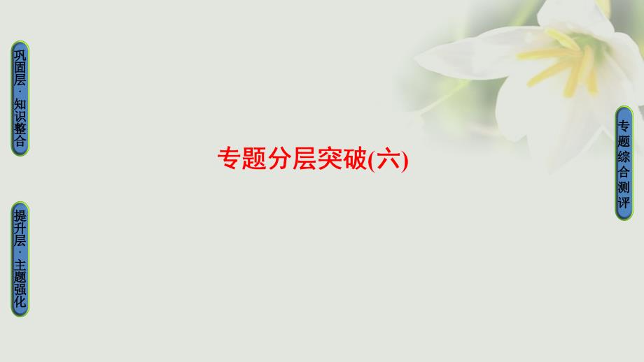 高中历史 专题6 杰出的中外科学家专题分层突破课件 人民版选修4_第1页