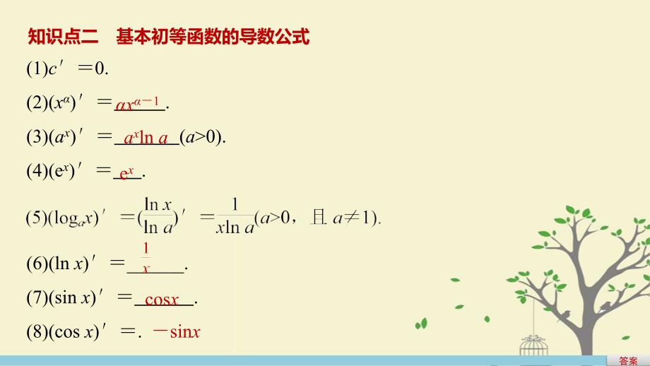 高中数学第一章导数及其应用章末复习课课件新人教a版选修2_2_第3页